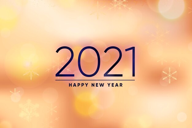 Fondo borroso año nuevo 2021