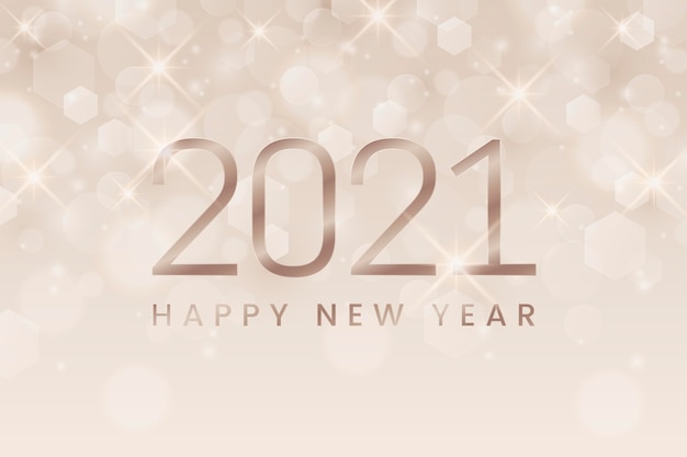 Fondo borroso año nuevo 2021