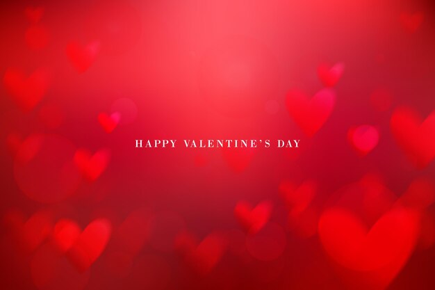 Fondo borroso del día de san valentín