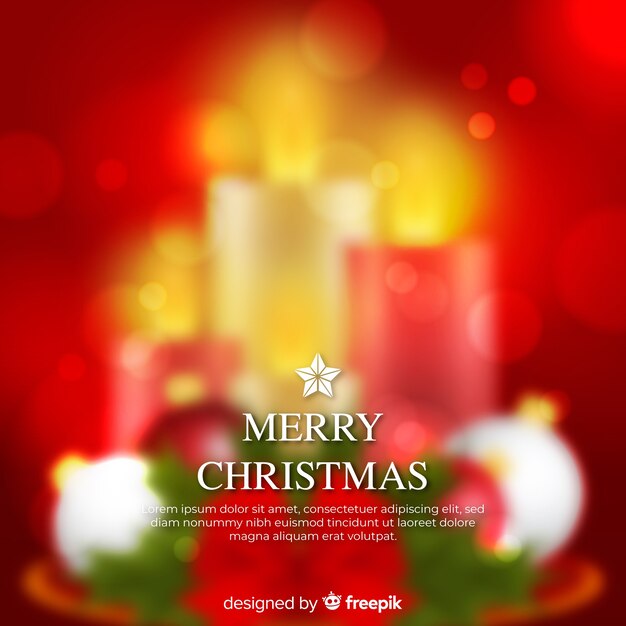 Fondo borroso de navidad