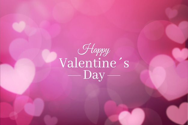 Fondo borroso de San Valentín