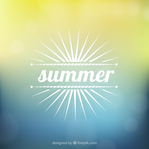 Fondo borroso para verano