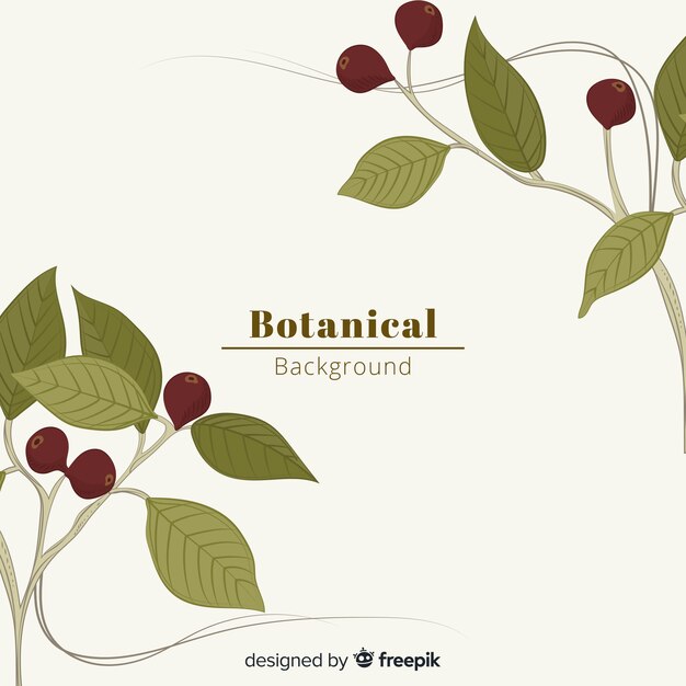Fondo botánico vintage