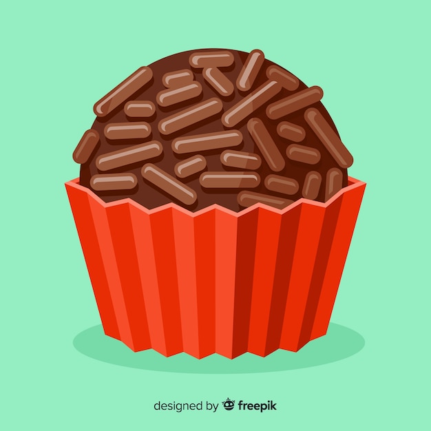 Vector gratuito fondo brigadeiro plano