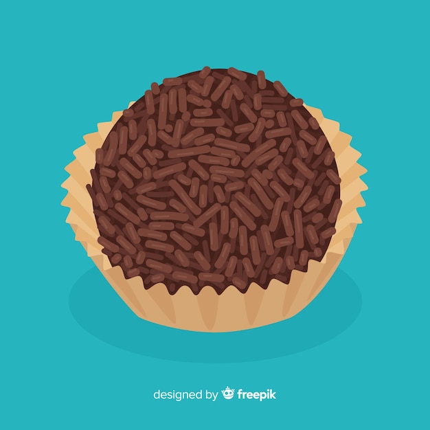 Vector gratuito fondo brigadeiro plano