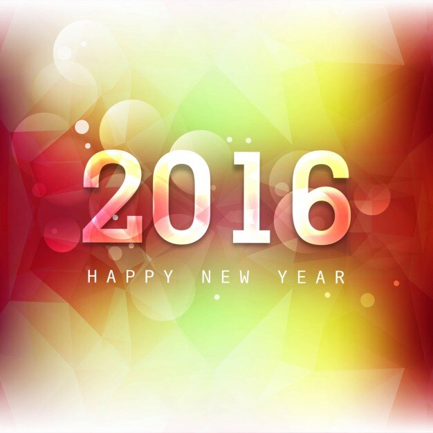 Fondo brillante de año nuevo en estilo bokeh