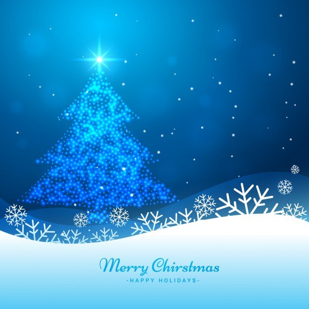 Fondo con brillante árbol de Navidad