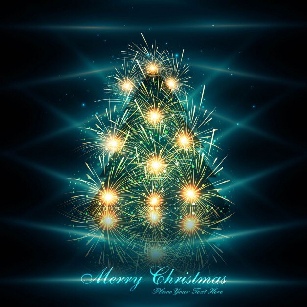 Fondo brillante del árbol de Navidad