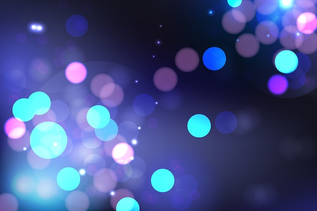 Fondo brillante bokeh de estilo realista