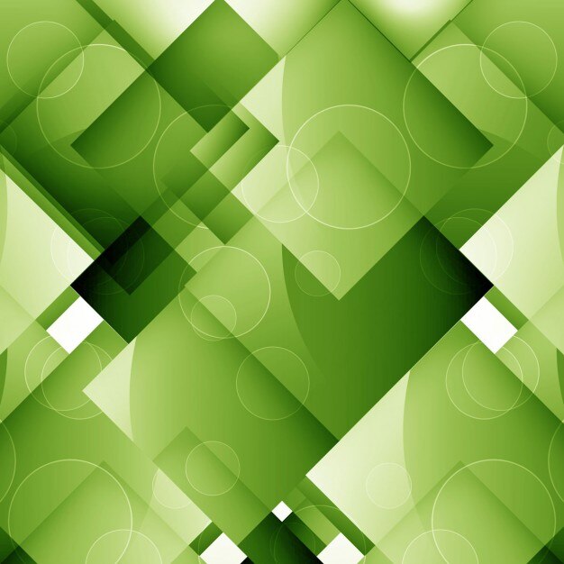 Fondo brillante de cuadrados verdes