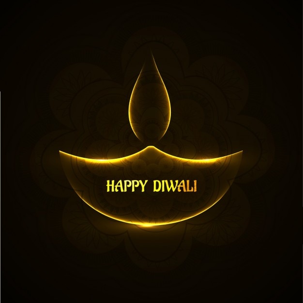 Vector gratuito fondo brillante de diwali