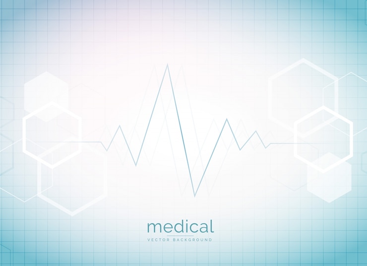 Vector gratuito fondo brillante de electrocardiograma