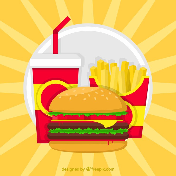 Vector gratuito fondo brillante de hamburguesa