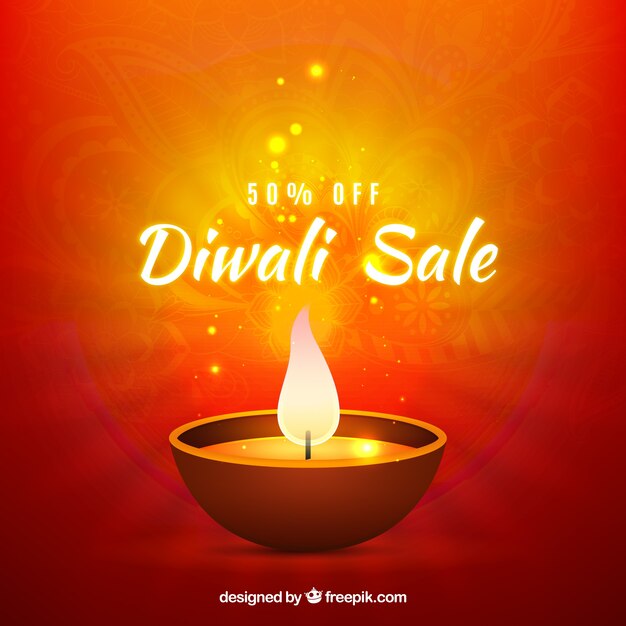 Fondo brillante de ofertas de diwali 