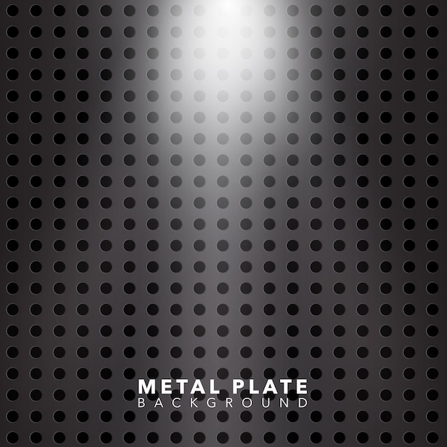 Fondo brillante de la placa de metal