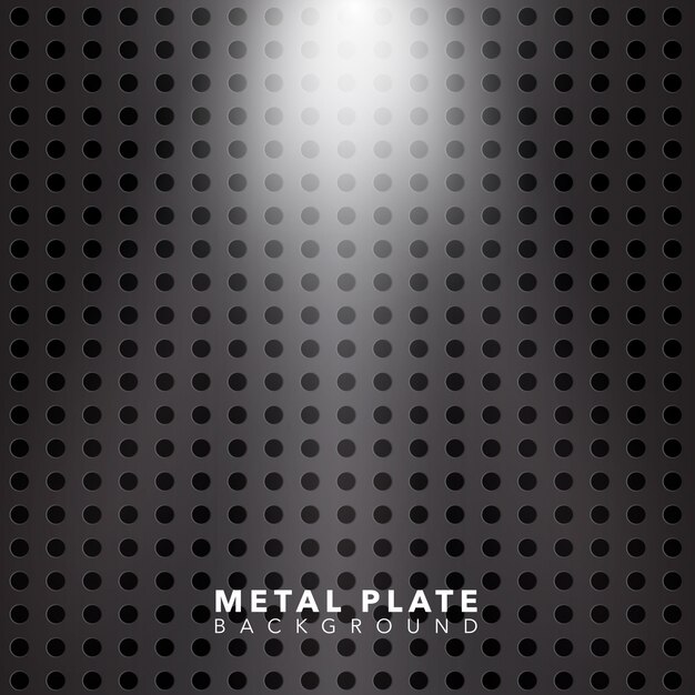 Fondo brillante de la placa de metal