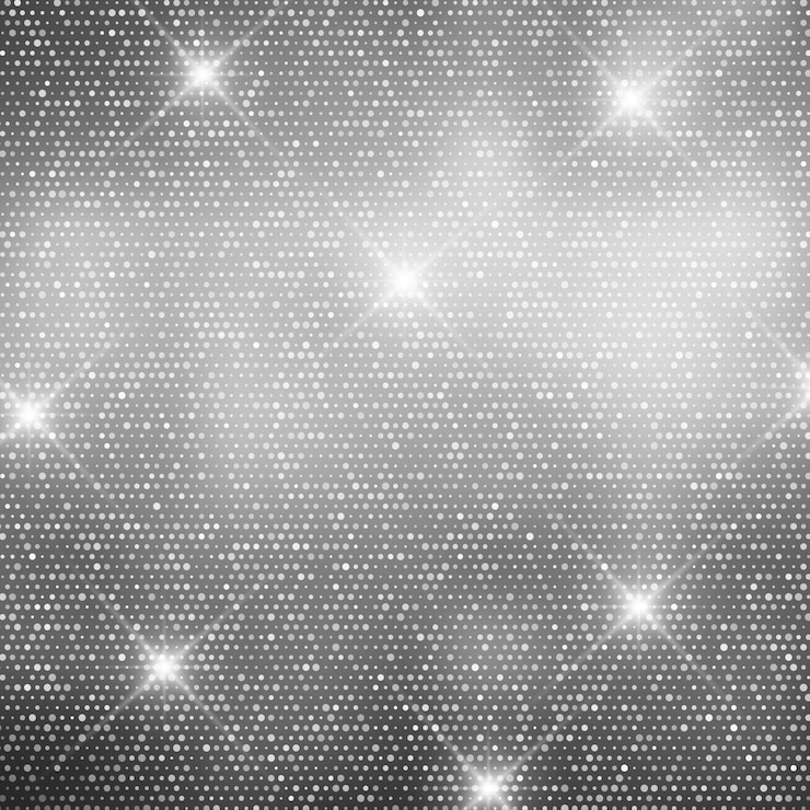 Vector gratuito fondo brillante de plata navideña con diseño de estrellas brillantes