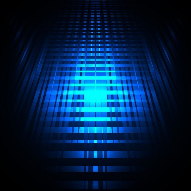 Fondo de brillantes líneas azules