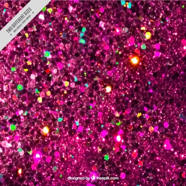 Fondo de brillantina rosa con reflejos de colores 