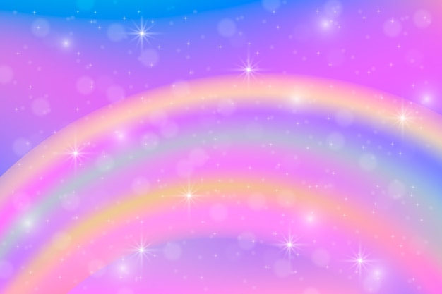 Vector gratuito fondo de brillo de arco iris realista