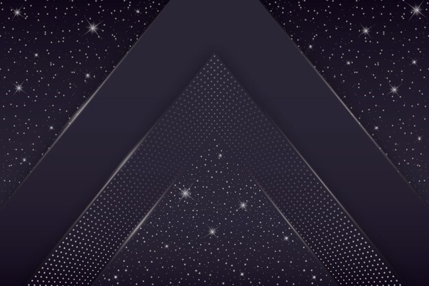 Fondo de brillo negro realista