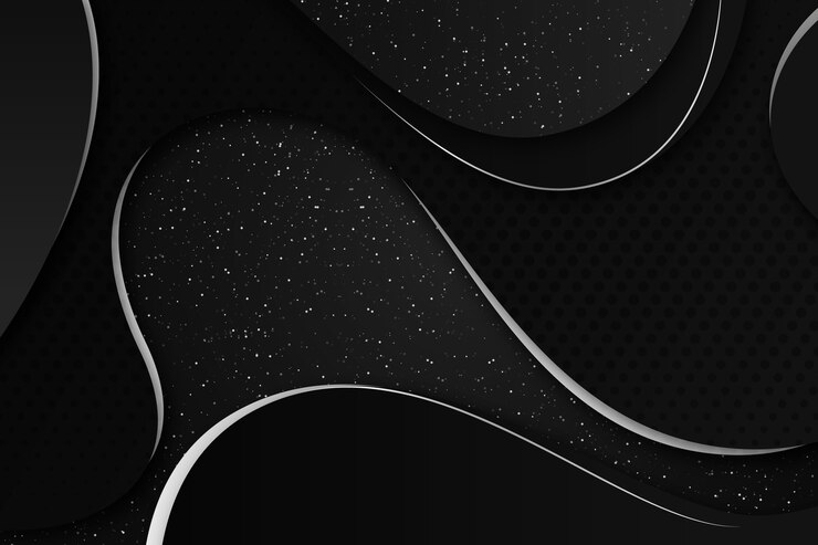 Fondo de brillo negro realista