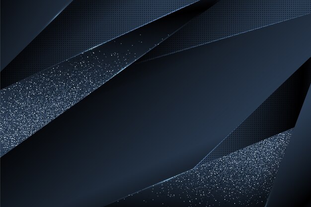 Fondo de brillo negro realista