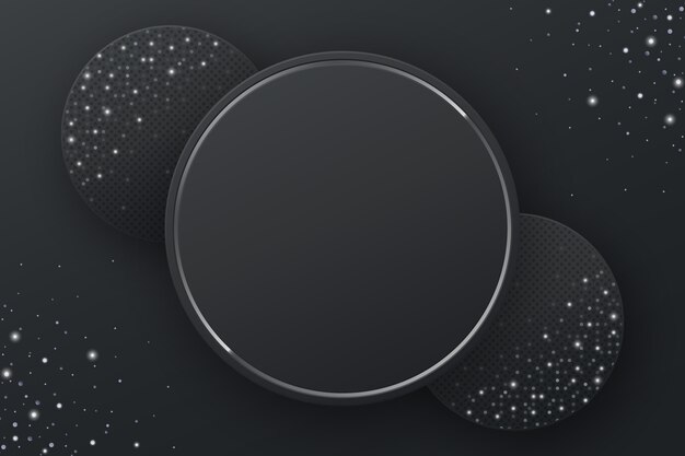 Fondo de brillo negro realista
