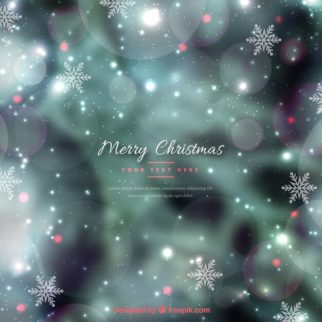 Fondo brilloso borroso de navidad