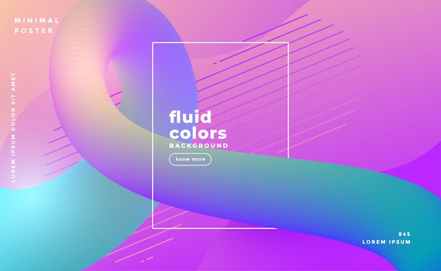 Fondo de bucle de color fluido moderno