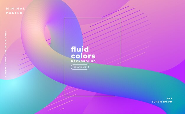 Fondo de bucle de color fluido moderno