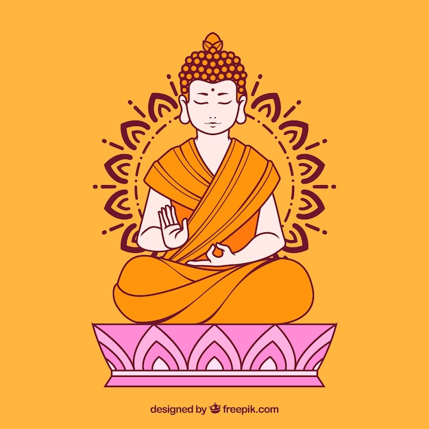 Vector gratuito fondo de buda