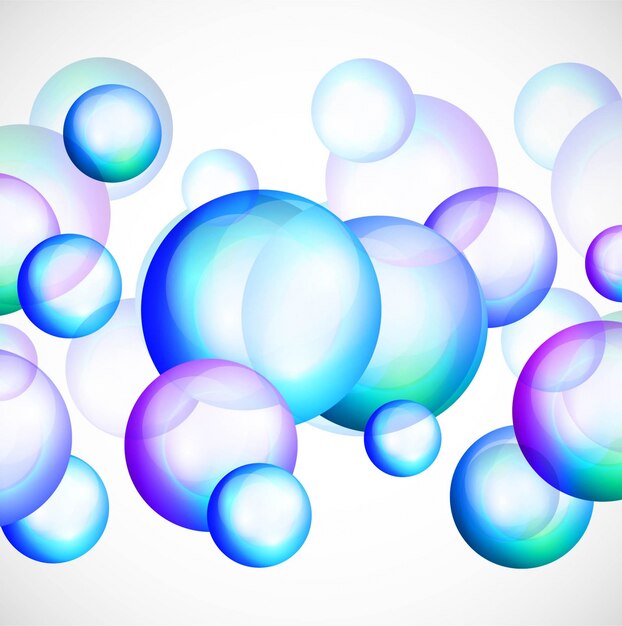 Fondo de burbujas de colores