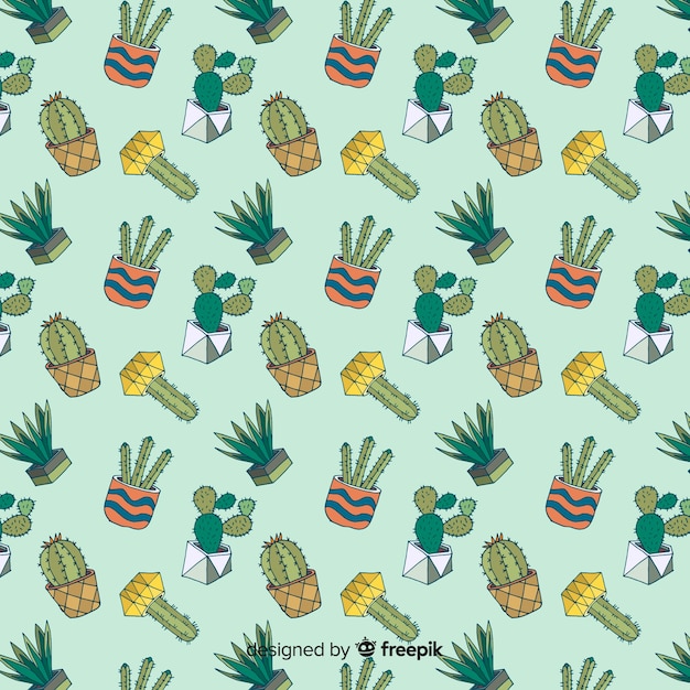 Vector gratuito fondo de cactus