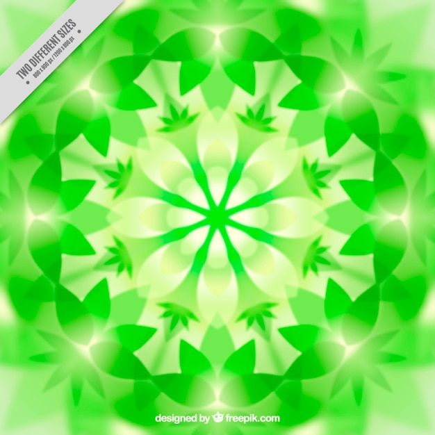 Vector gratuito fondo caleidoscópico verde