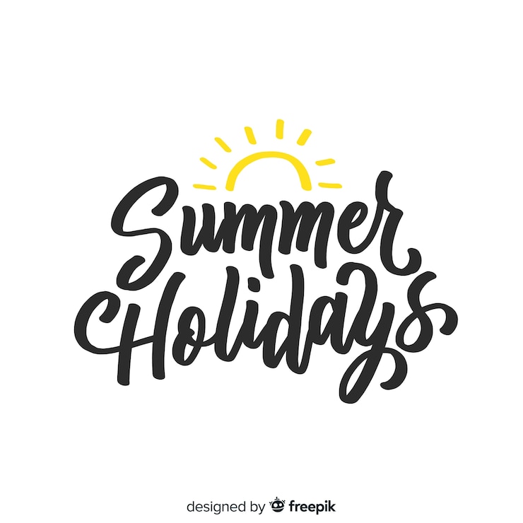 Vector gratuito fondo caligráfico de verano 