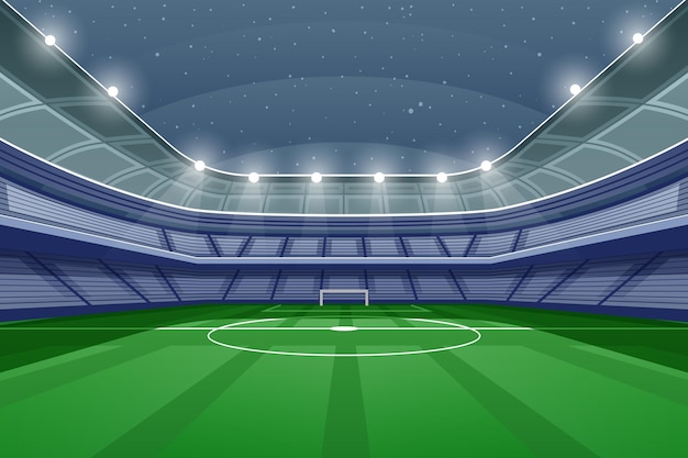 Vector gratuito fondo de campo de fútbol degradado