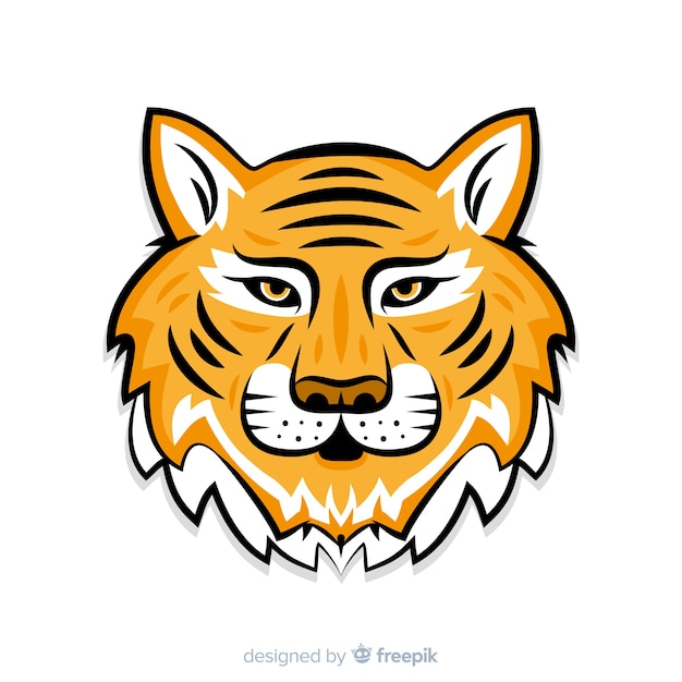 Fondo cara tigre