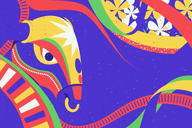 Fondo del carnaval de barranquilla dibujado a mano