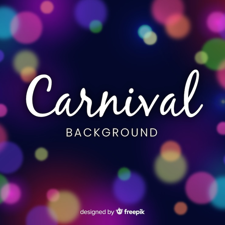 Vector gratuito fondo de carnaval borroso