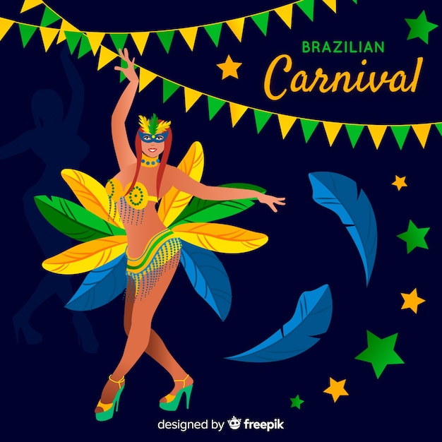 Fondo del carnaval de brasil