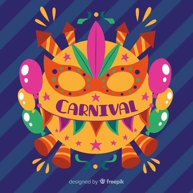Fondo carnaval dibujado a mano