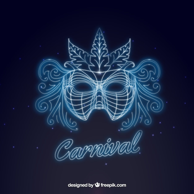 Fondo de carnaval elegante azul