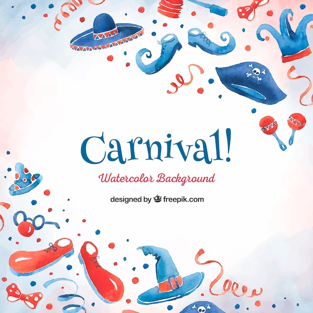 Vector gratuito fondo de carnaval elegante dibujado a mano