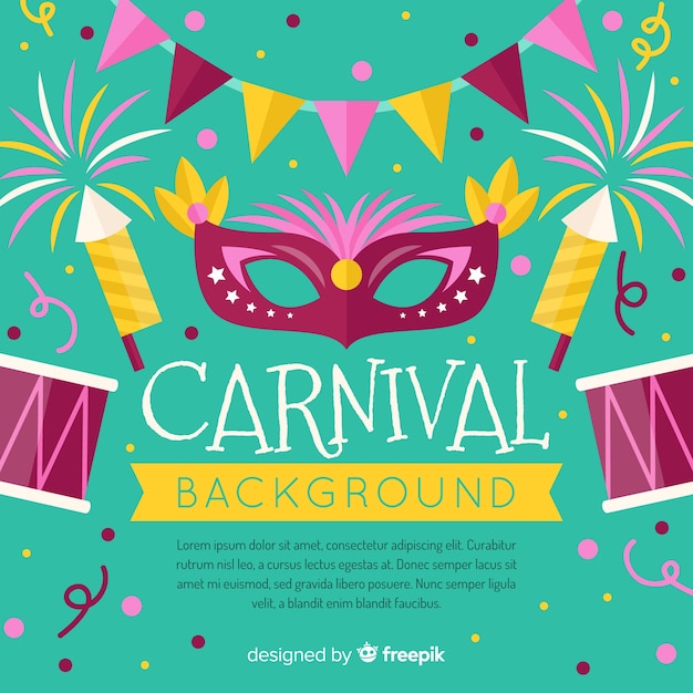 Vector gratuito fondo de carnaval