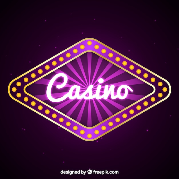 Vector gratuito fondo de cartel de casino morado