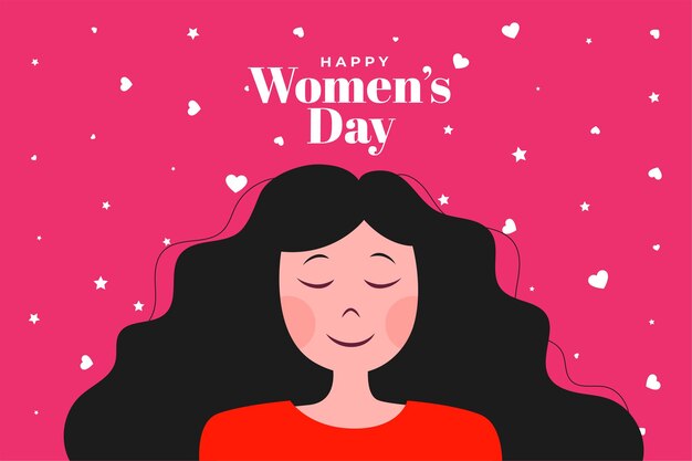 Fondo de cartel de feliz día de la mujer