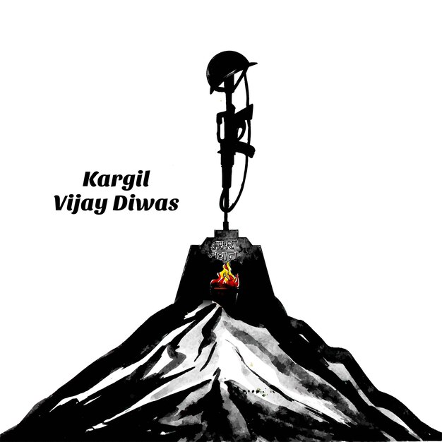 Fondo de cartel feliz kargil vijay diwas