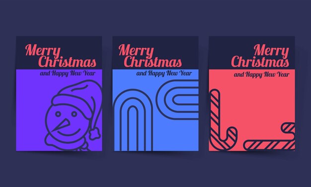 Fondo de cartel de invitación de fiesta de Navidad en estilo plano moderno
