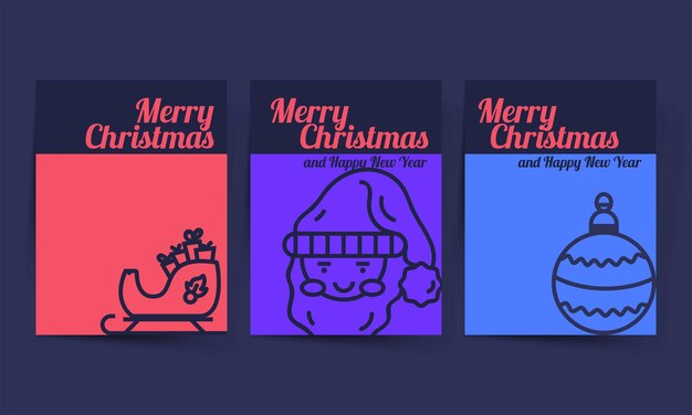 Fondo de cartel de invitación de fiesta de Navidad en estilo plano moderno